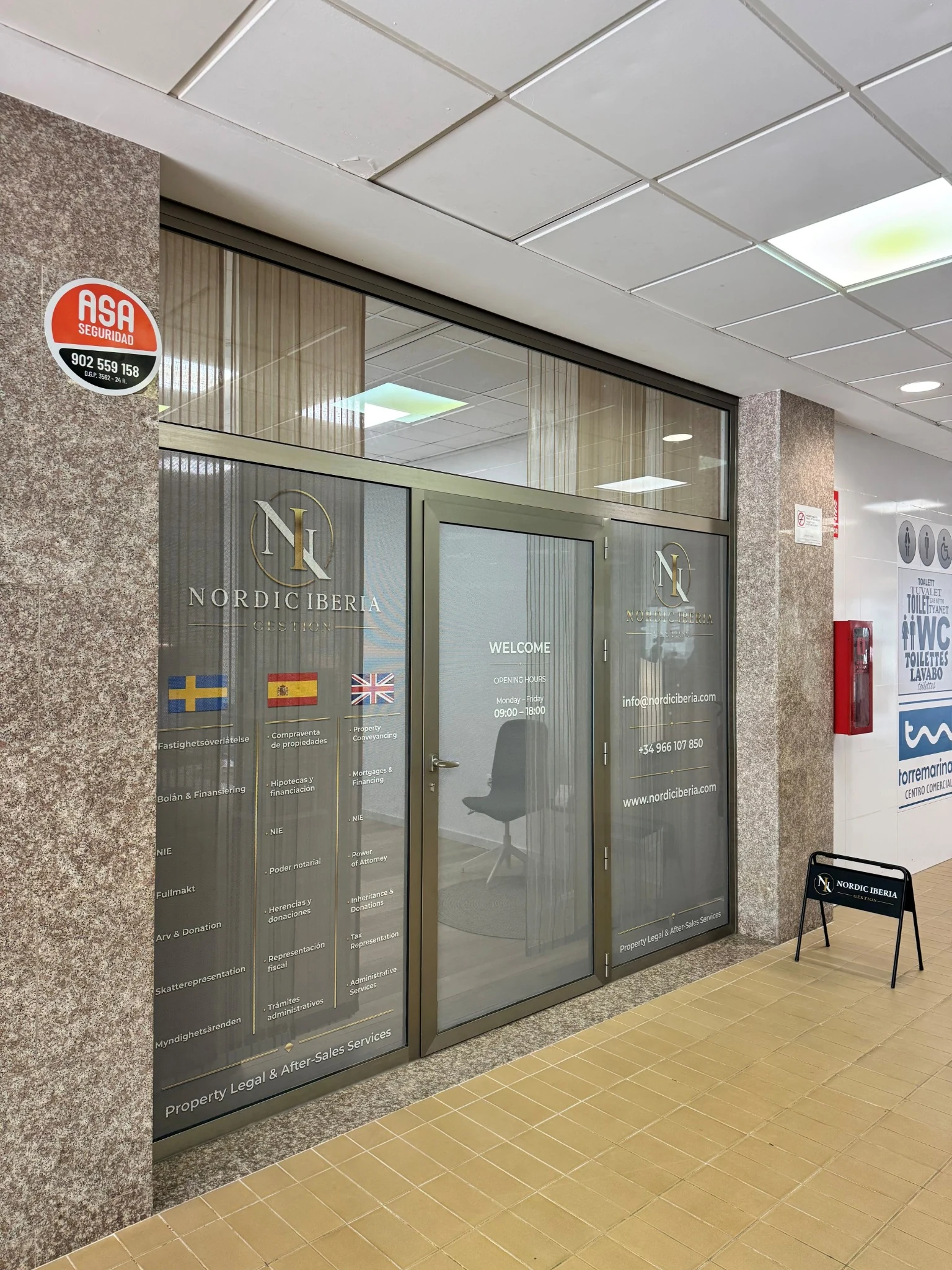Oficina de Nordic Iberia Gestion en C.C. Torremarina, Torrevieja